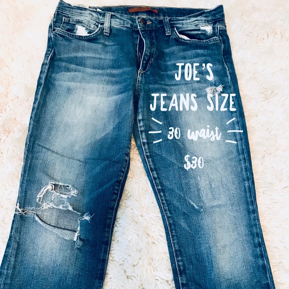 Joe’s ripped jeans
